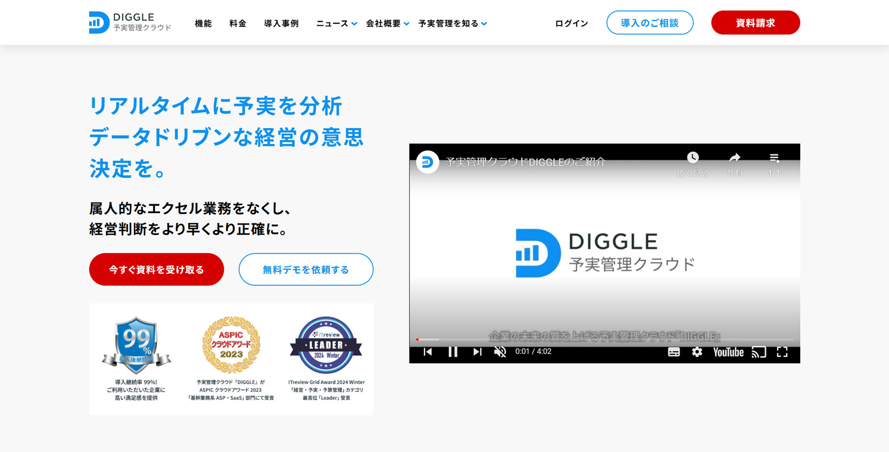 DIGGLE公式Webサイト