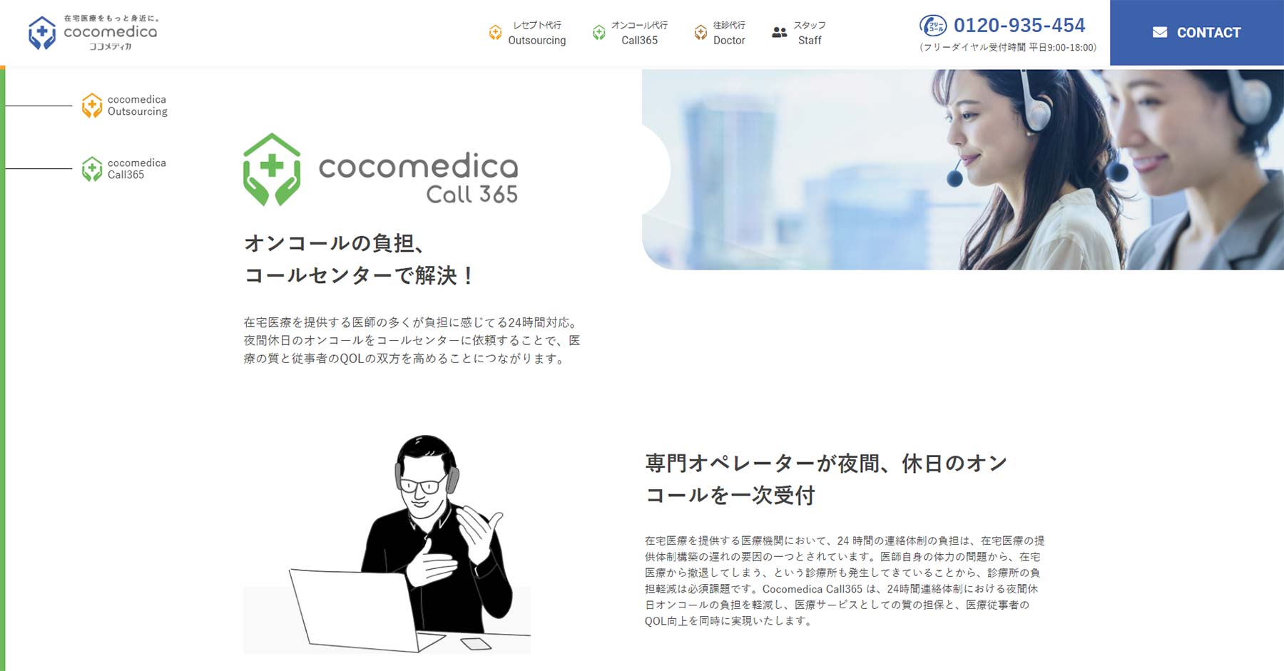 cocomedica Call365公式Webサイト