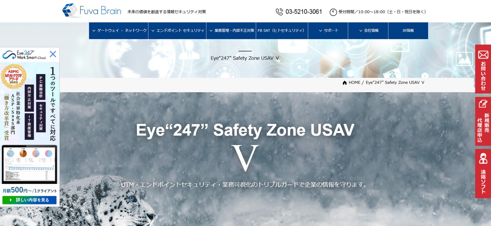 Eye"247" Safety Zone USAV Ⅴ公式Webサイト