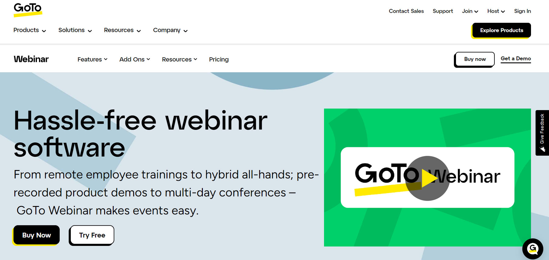 GoTo Webinar公式Webサイト