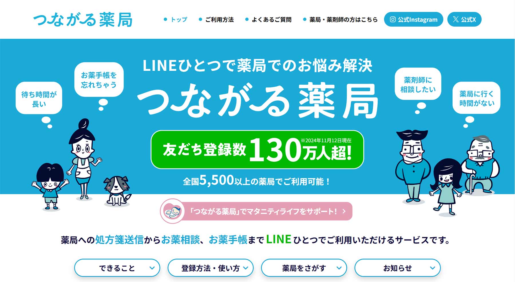 つながる薬局公式Webサイト