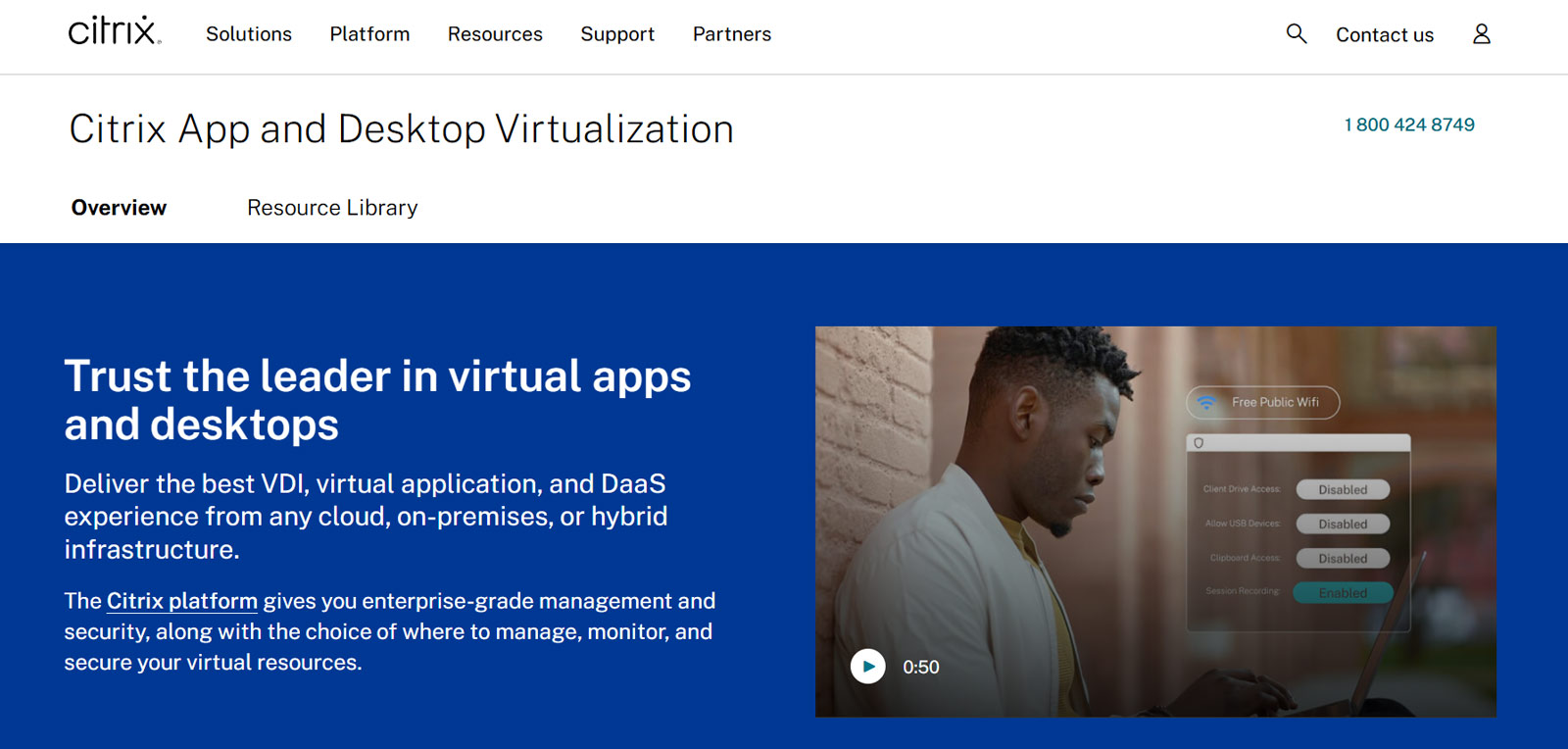 Citrix DaaS公式Webサイト