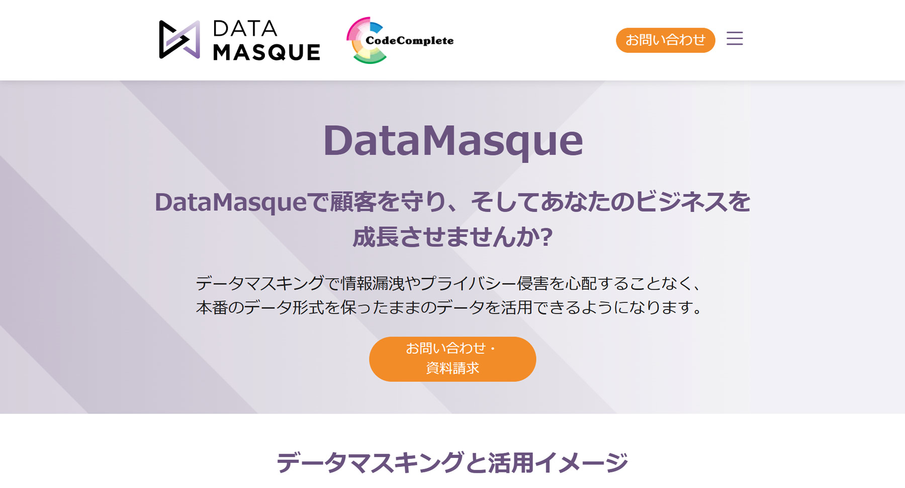 DataMasque公式Webサイト