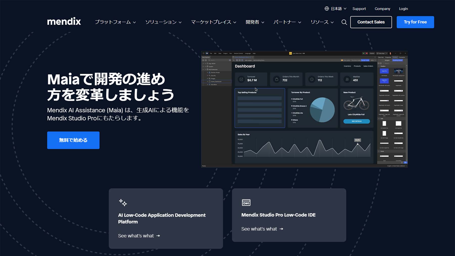 Mendix公式Webサイト