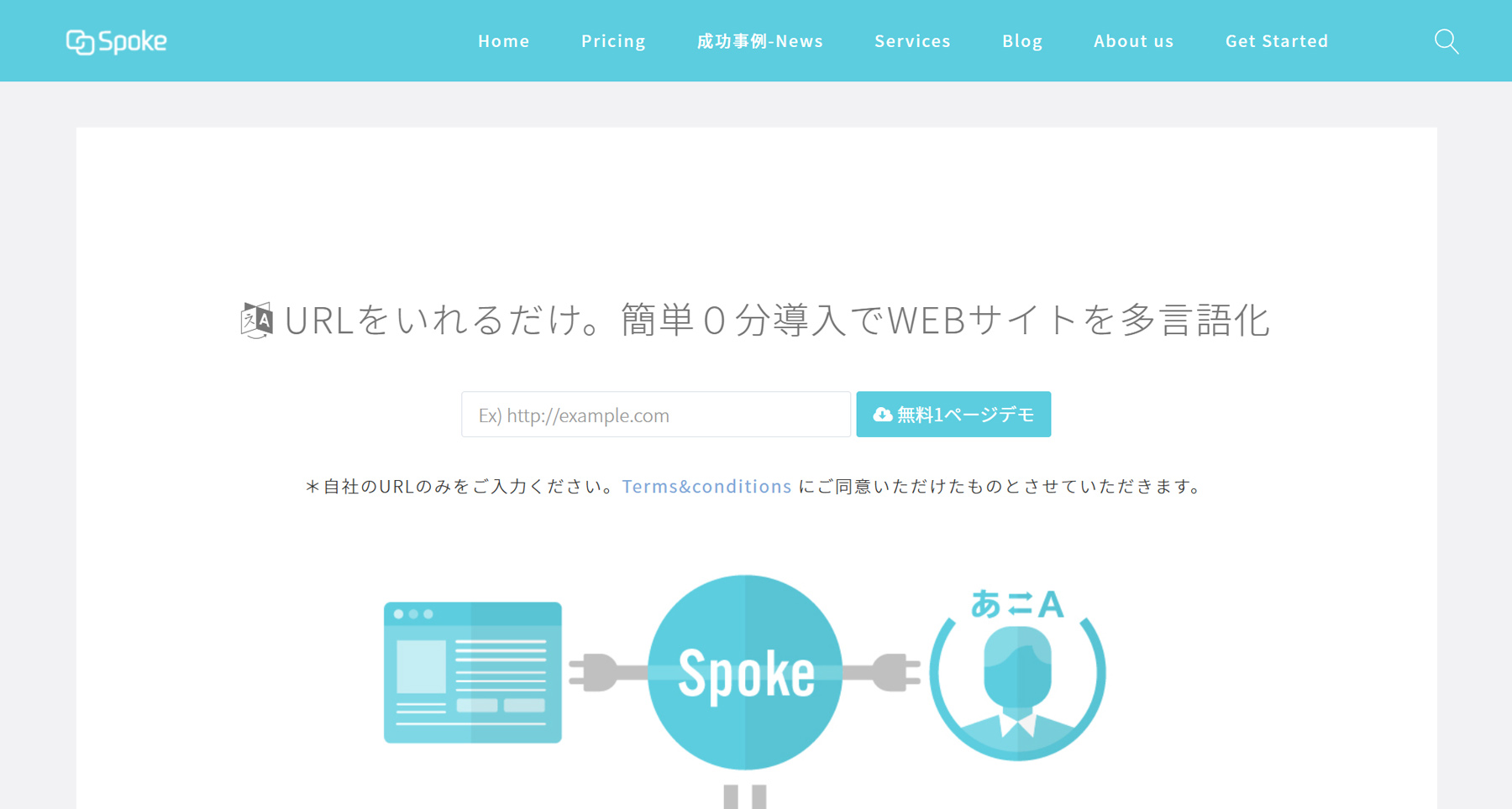 Spoke公式Webサイト