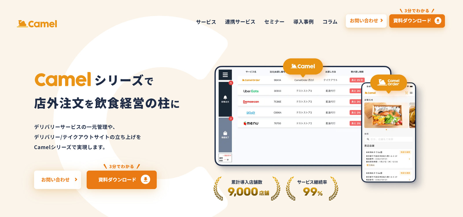 Camel公式Webサイト