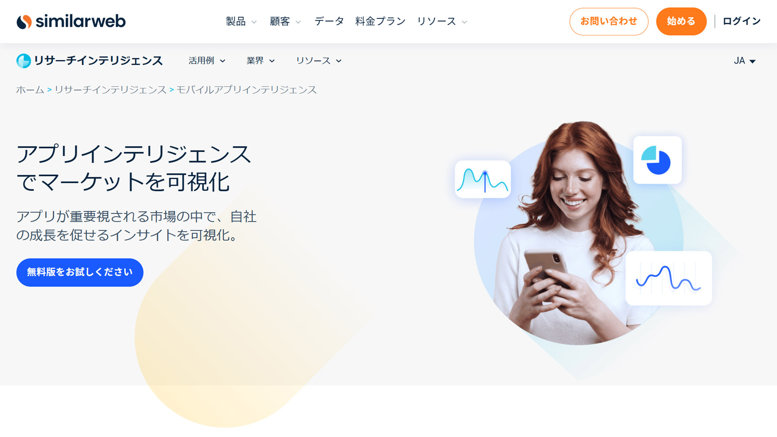 similarweb公式Webサイト