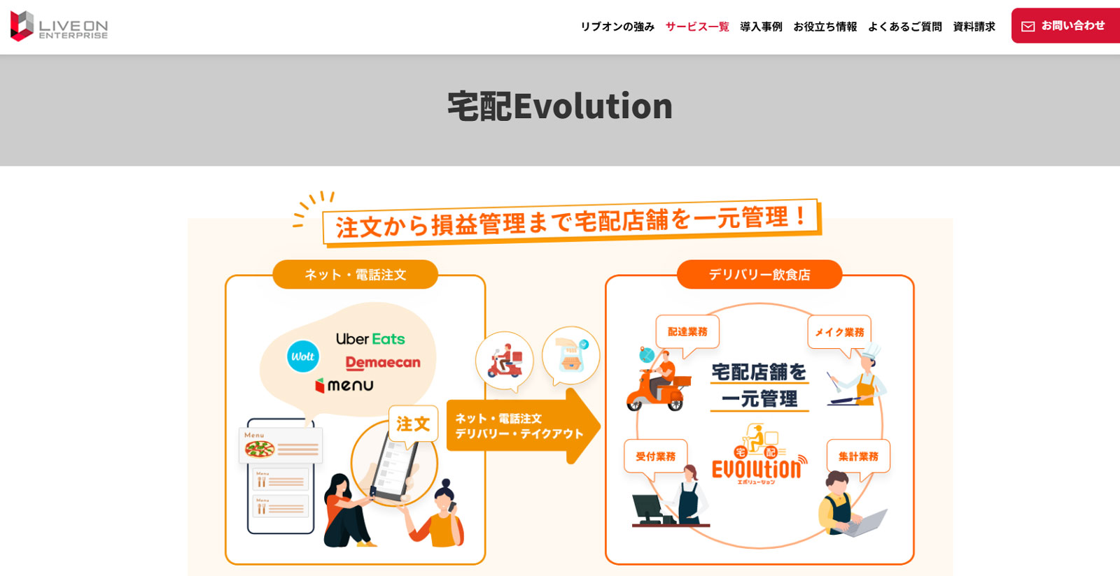 宅配Evolution公式Webサイト