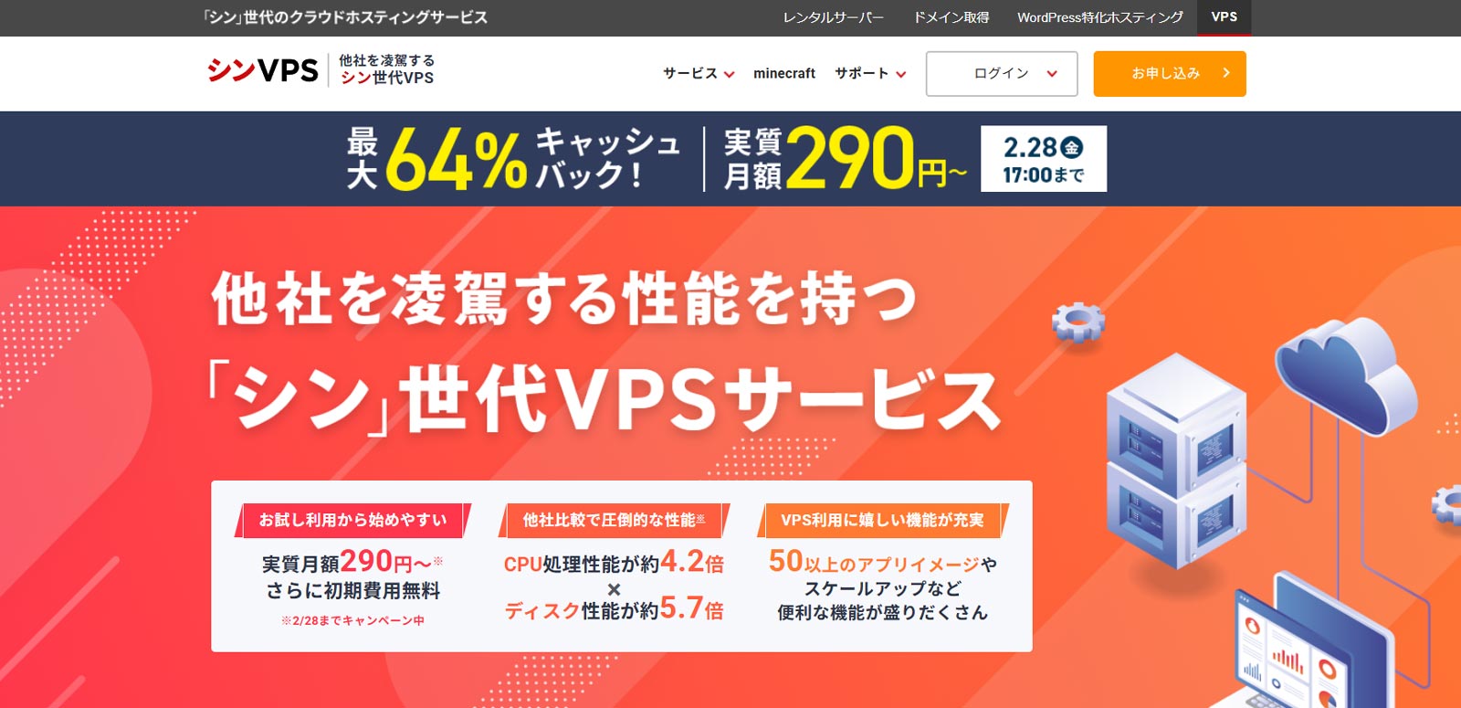 シンVPS公式Webサイト